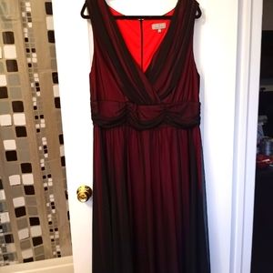 Gorgeous dress black on red